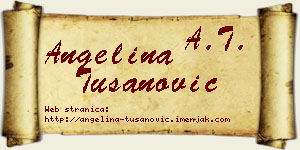 Angelina Tušanović vizit kartica